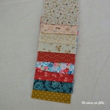 Lot tissus 10 cm - 14
