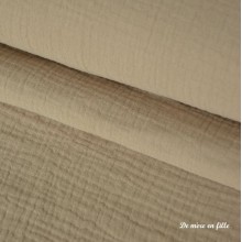 Double gauze beige - 04208/0802
