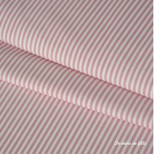 Rayures 3 mm vieux rose - 04347/02-0804