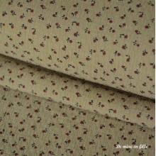 Jacquard Helgar kaki fleuri 02491/01-7000