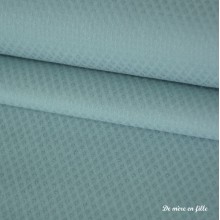 Textured cotton small jacquards blue-green - 04341-0314