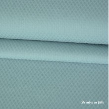 Textured cotton small jacquards blue-green - 04341-0314