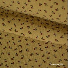 Jacquard Helgar moutarde fleuri 02491/01-0505