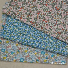 Lot tissus à fleurs - Promos
