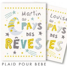 Plaid pour bébé Pays des rêves B032 - Lili points
