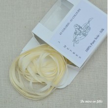 Silk Ribbon Au Ver à soie - CREME