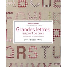 Grandes lettres au points de croix - Monique Lyonnet