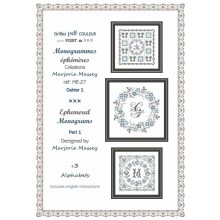 Monogrammes fleurs et papillons ME-27 (PDF) - Marjorie Massey - Le Passé Composé