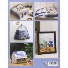 Maisons & jardins en quilt et son panneau en tissu - Les éditions de saxe