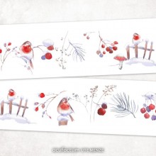 Robin in the Snow Ribbon 35435 - Acufactum